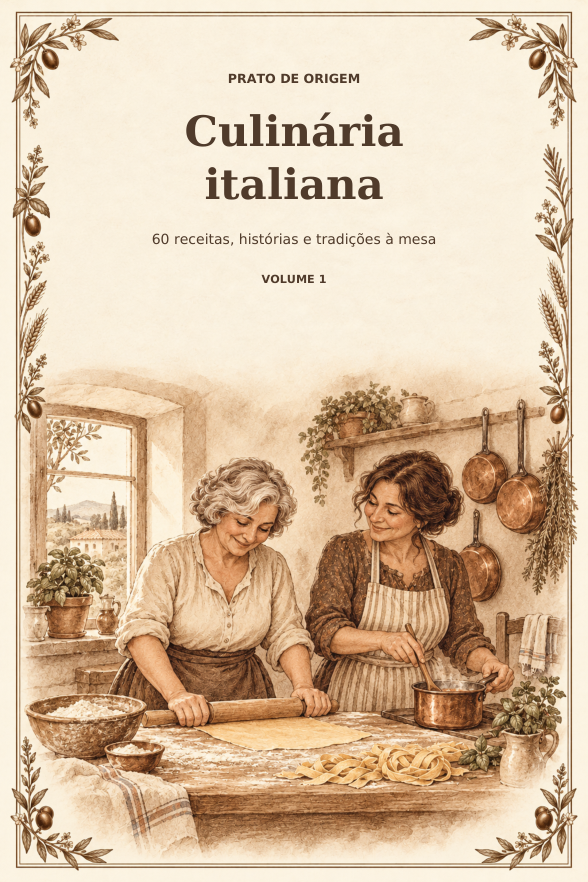 Capa do e-book Culinária Italiana